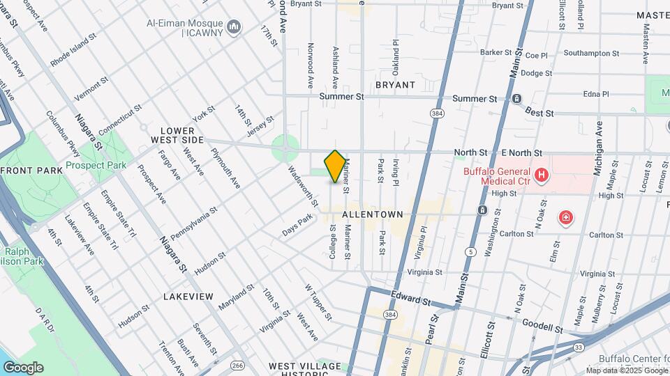 129 College St, Unit Unit 3 - Upper Back Map and Location Details