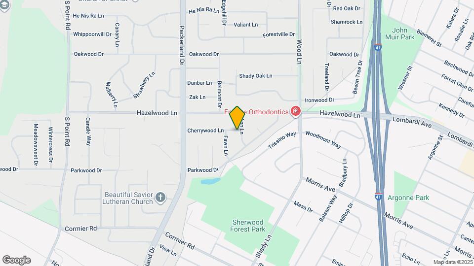 2501 Cherrywood Ln Map and Location Details