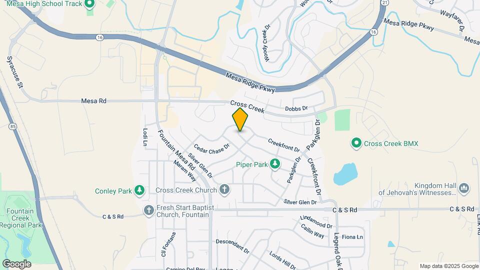 8153 Meadowcrest Dr Map and Location Details