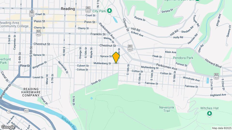 1258 Muhlenberg St Map and Location Details