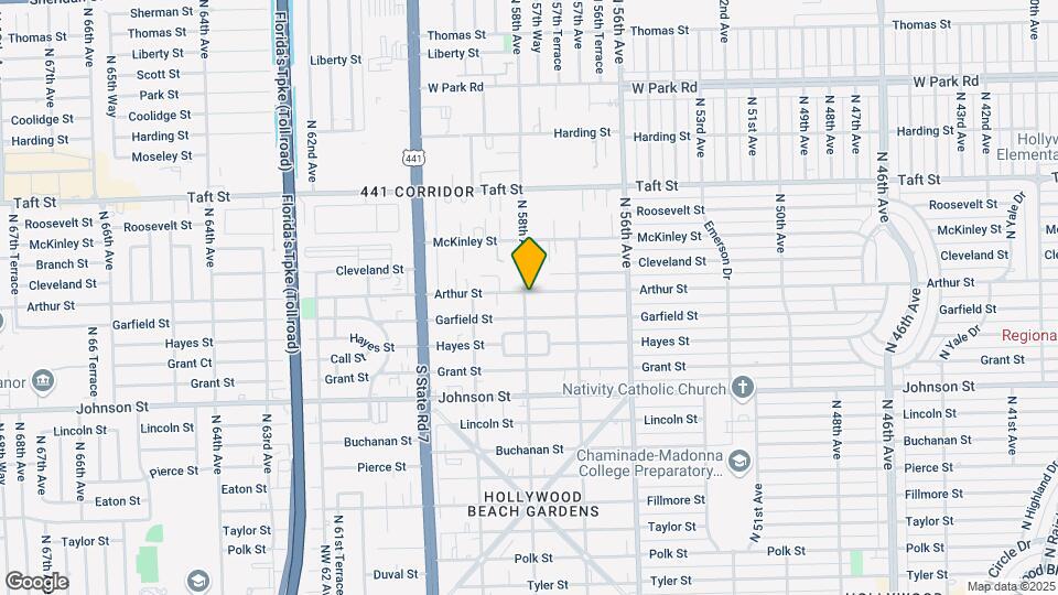 1221 N 58th Ave Map and Location Details