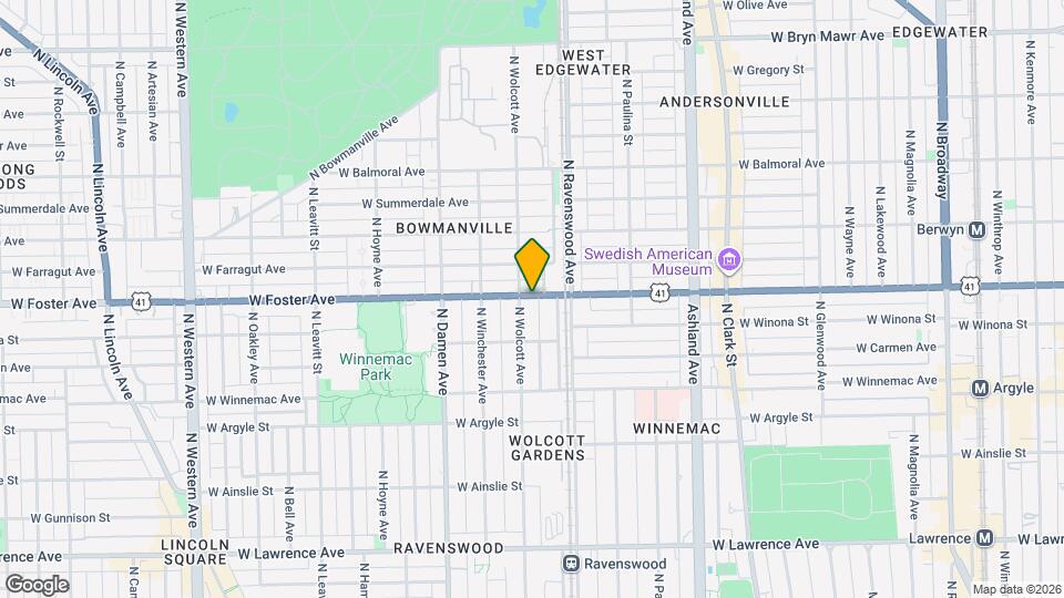 1831 W Foster Ave Map and Location Details