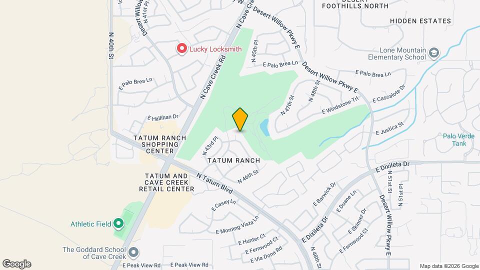 4418 E Barwick Dr Map and Location Details