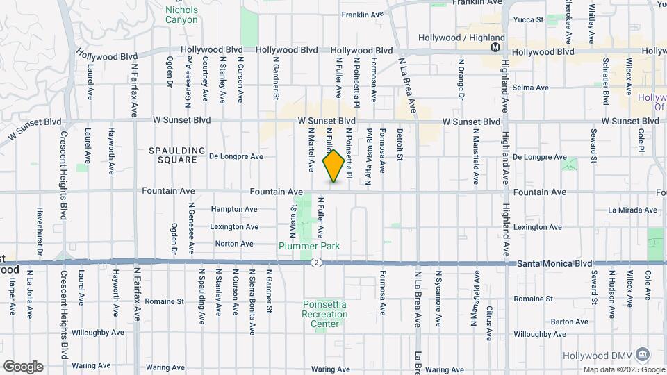 1306 N Fuller Ave Map and Location Details