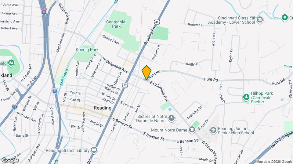 205 E Columbia Ave, Unit 205 Mapa y Detalles de la Ubicación