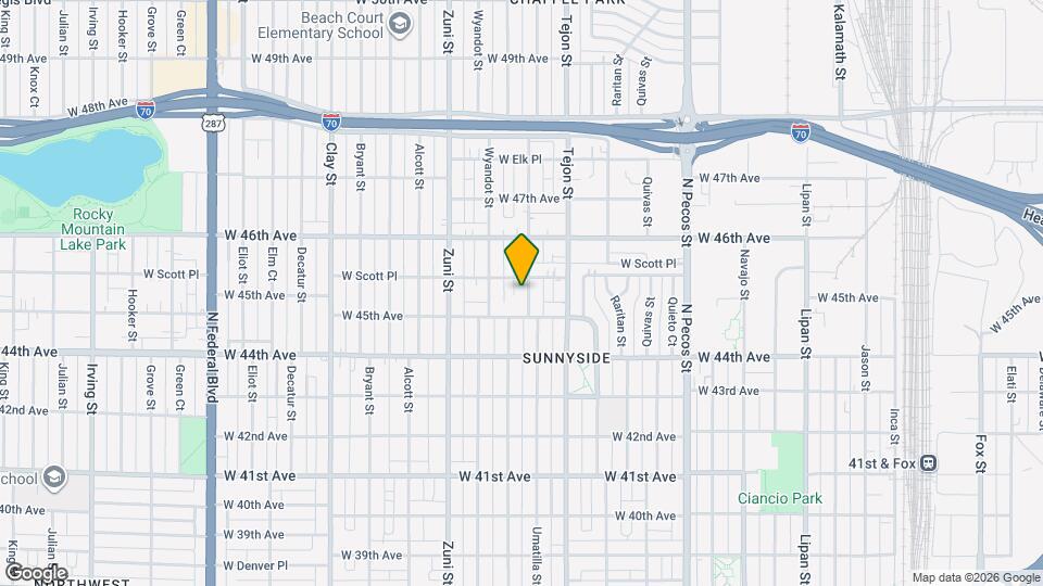 4535 Vallejo St Map and Location Details