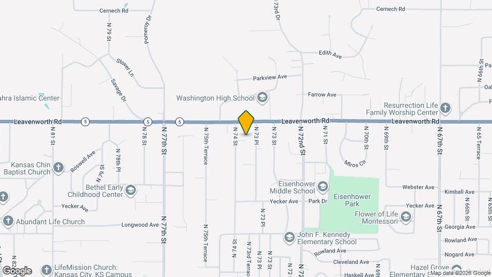 7350 Lathrop Ave Map and Location Details