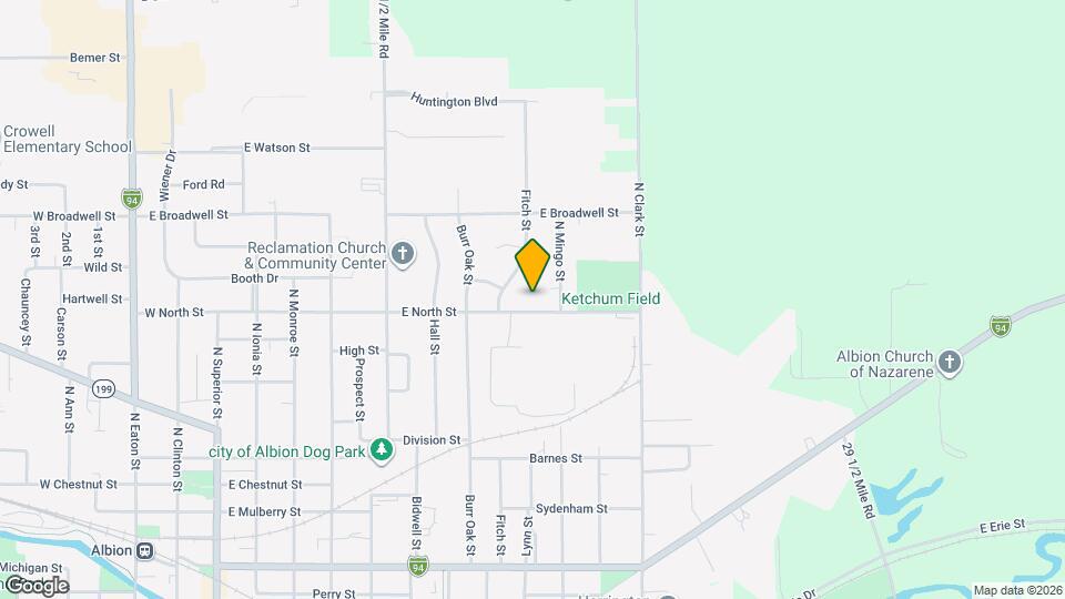 1005 E North St Map and Location Details