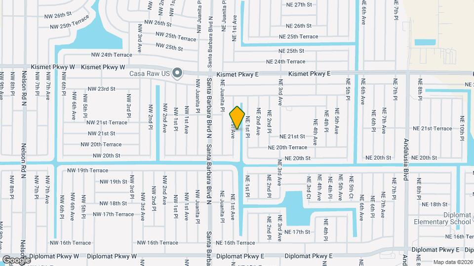 2105 NE 1st Ave Map and Location Details