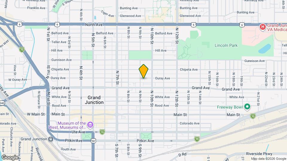 909 Ouray Ave Map and Location Details