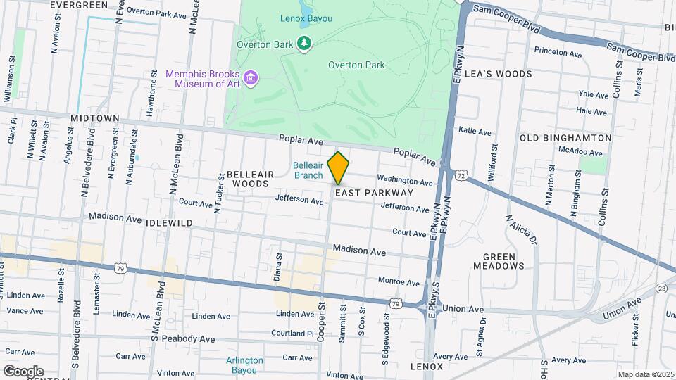 100 N Cooper St Map and Location Details