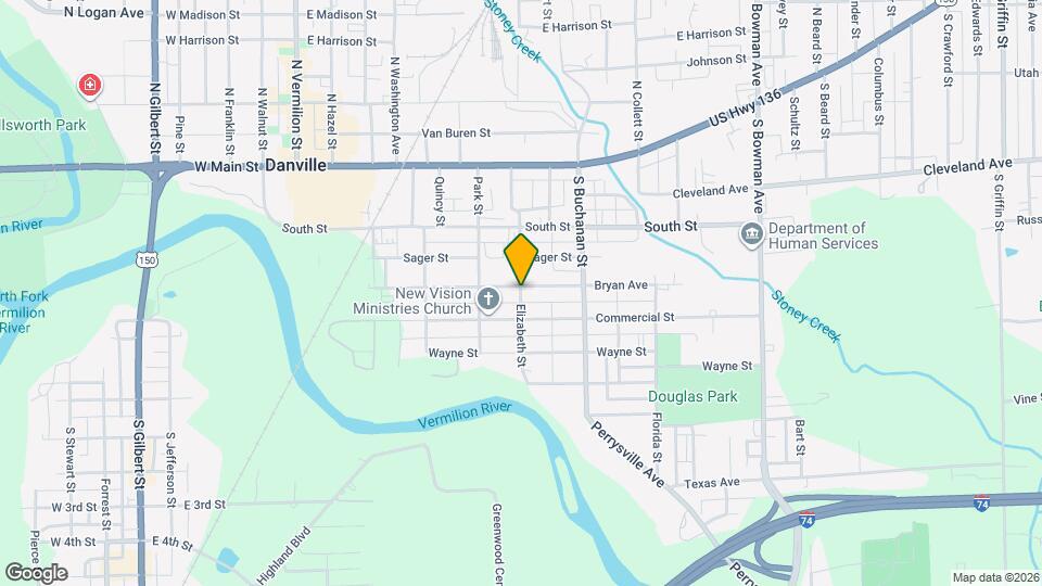 602 Bryan Ave Map and Location Details