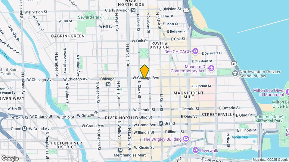 59 W Chicago Ave Map and Location Details