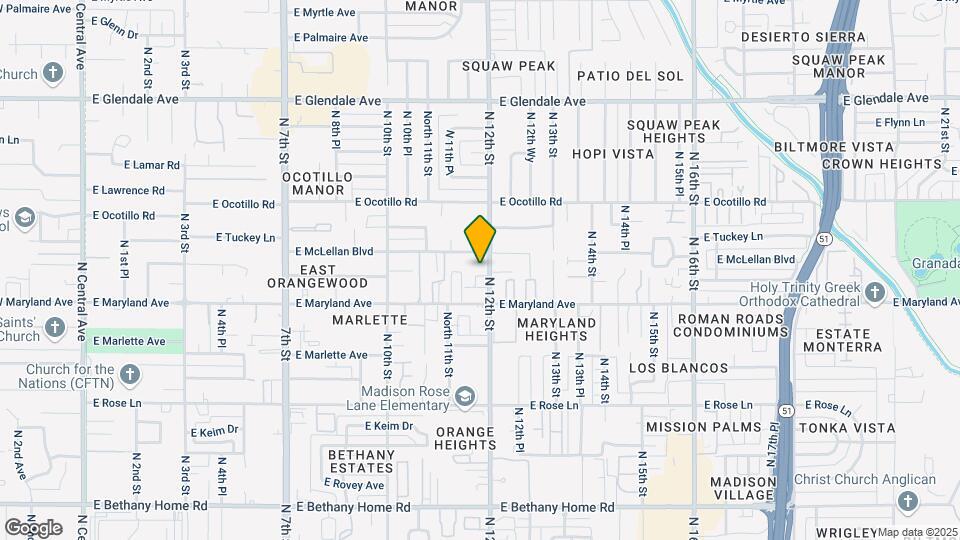 6530 N 12th St Map and Location Details