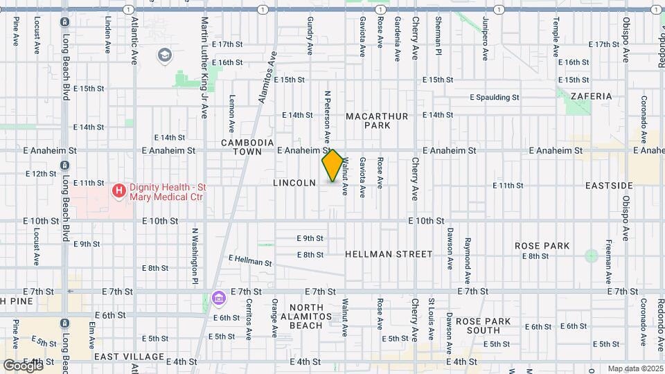 1512 E 11th St Map and Location Details