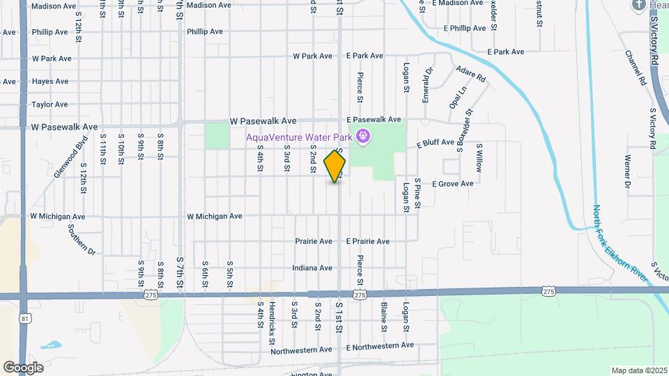 908 S 1st St Map and Location Details