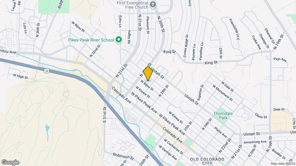 2908 W Bijou St Map and Location Details