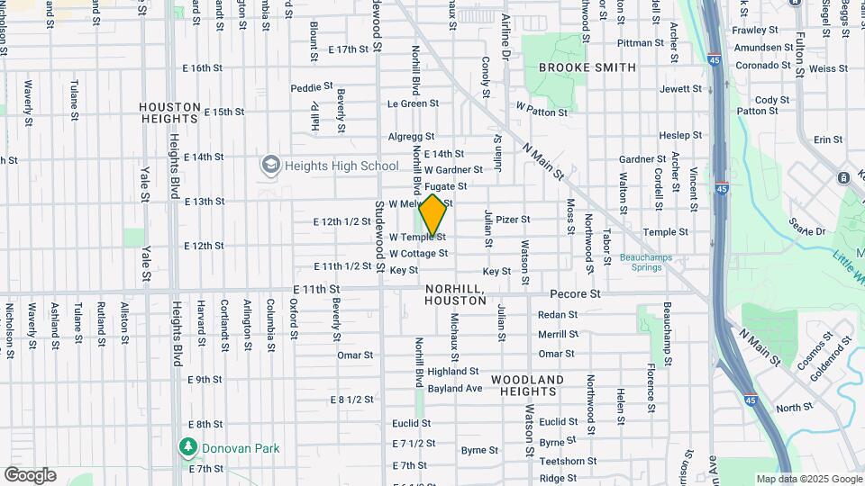 1026 W Temple St Map and Location Details