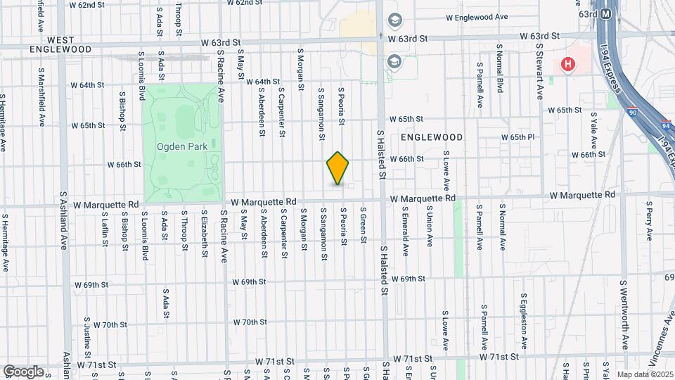 6644 S Peoria St, Unit 1a Map and Location Details
