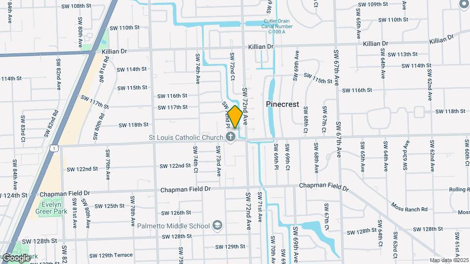 7240 SW 119th St Map and Location Details