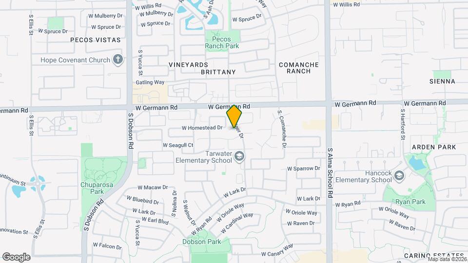 1483 W Homestead Ct Map and Location Details