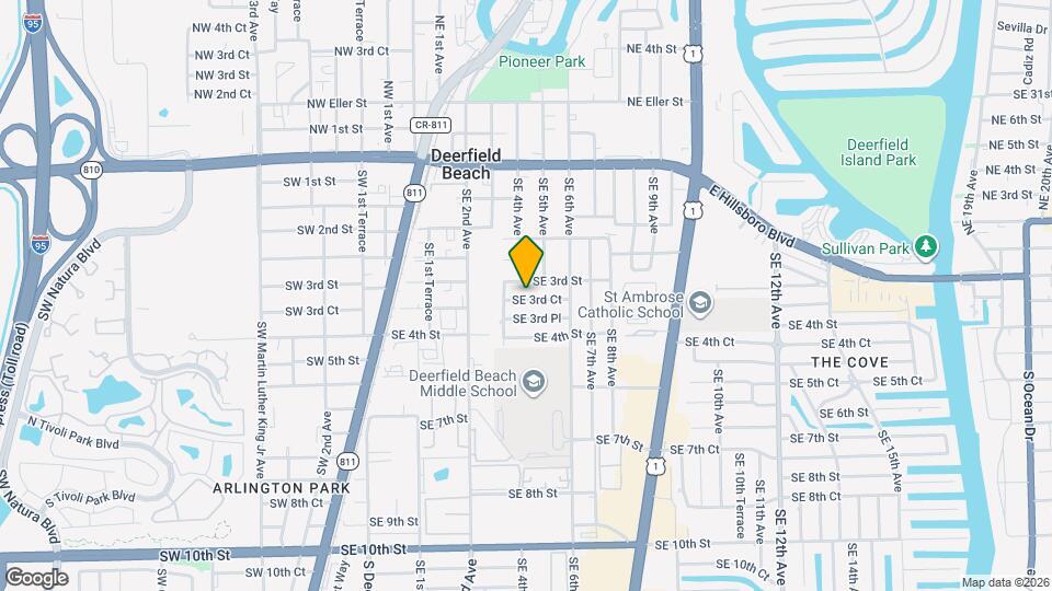 401 SE 3rd Ct Map and Location Details