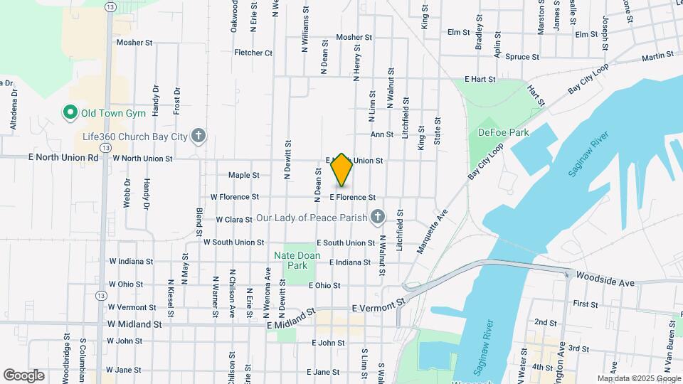 702 N Catherine St Map and Location Details