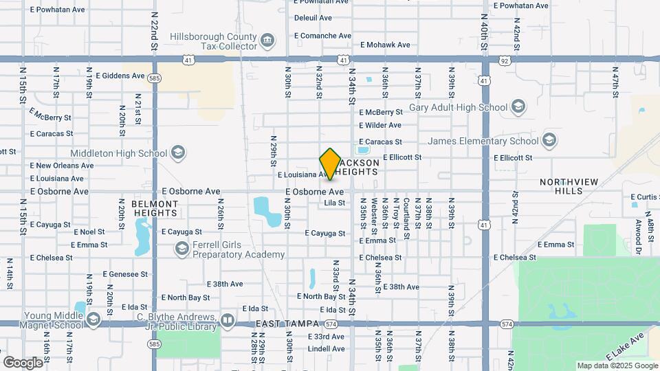 3208 E Osborne Ave Map and Location Details
