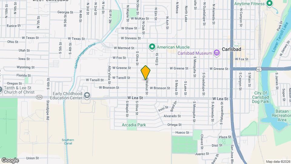 405 S Walnut St Map and Location Details