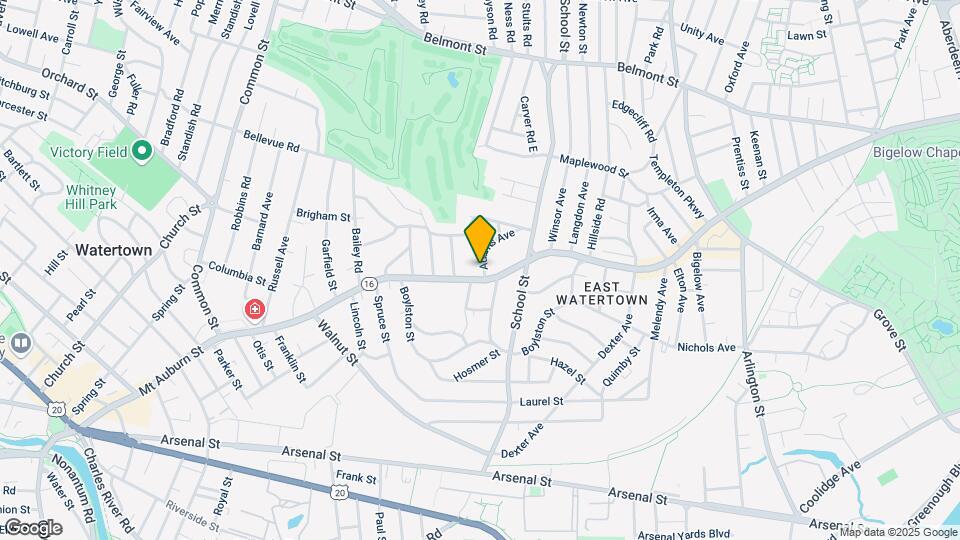 404 Mount Auburn St Map and Location Details