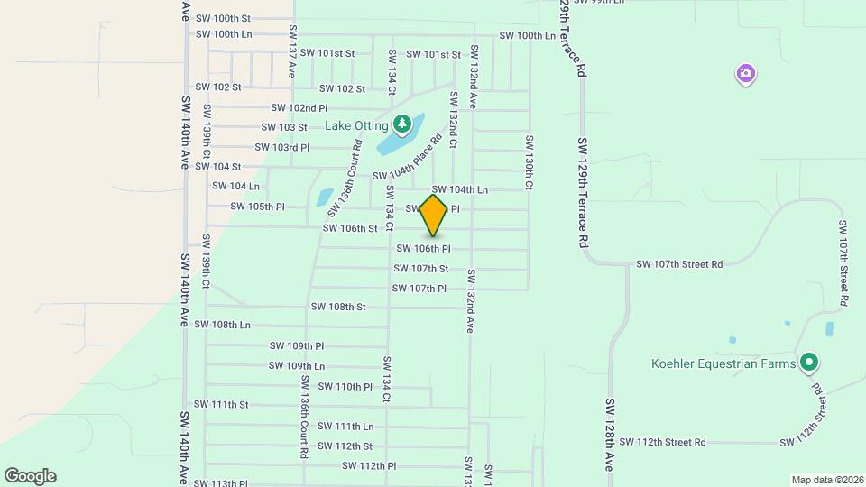13319 SW 106th Pl Mapa y Detalles de la Ubicación