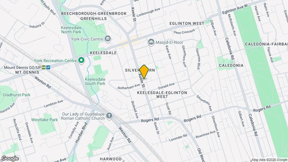 1745 Keele St Map and Location Details