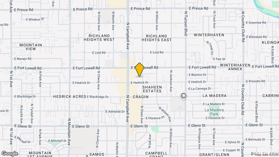 3121 N Olsen Ave Map and Location Details