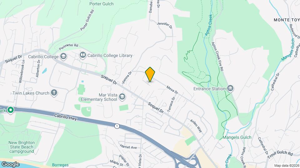 7146 Danko Dr, Unit Beautiful studio in Aptos Map and Location Details