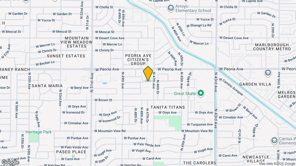 4713 W Cochise Dr Map and Location Details