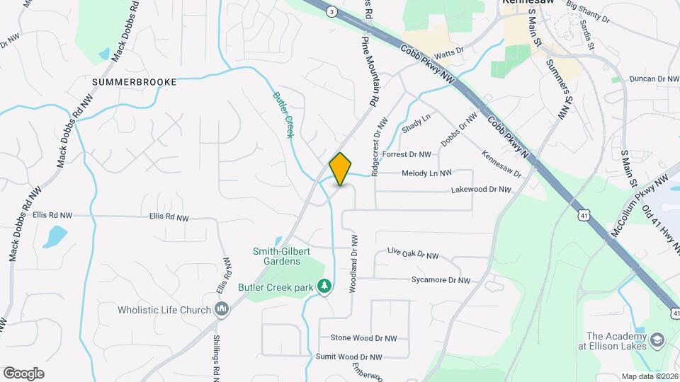 3016 Butler Creek Rd NW Map and Location Details