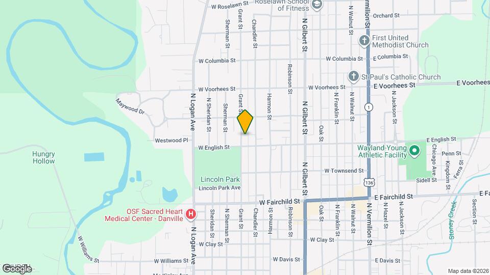 1107 Grant St Map and Location Details