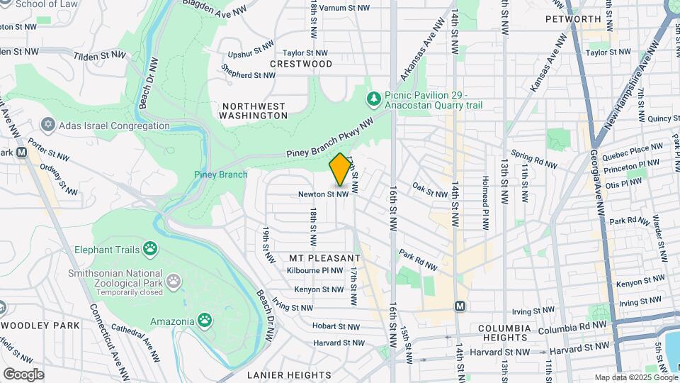 1729 Newton St NW Map and Location Details