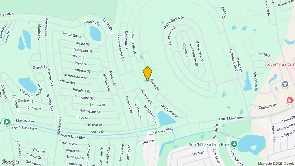 6923 San Benito Dr Map and Location Details