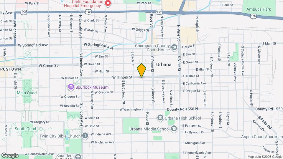 301 W Illinois St Map and Location Details