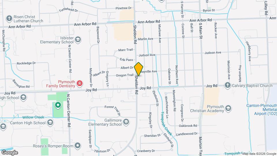 8876 Sheldon Rd Map and Location Details