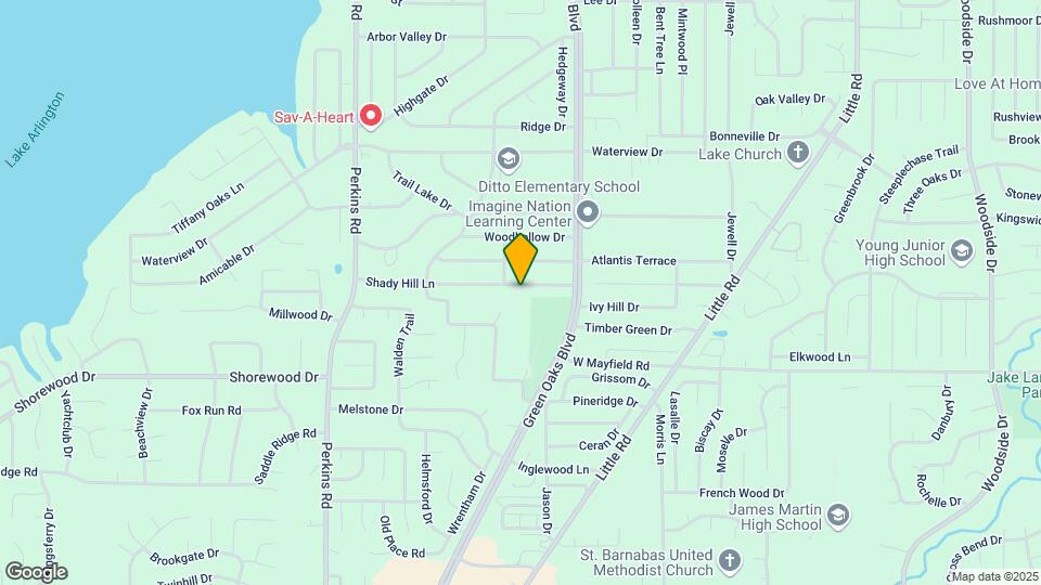 5620 Shady Hill Ln Map and Location Details
