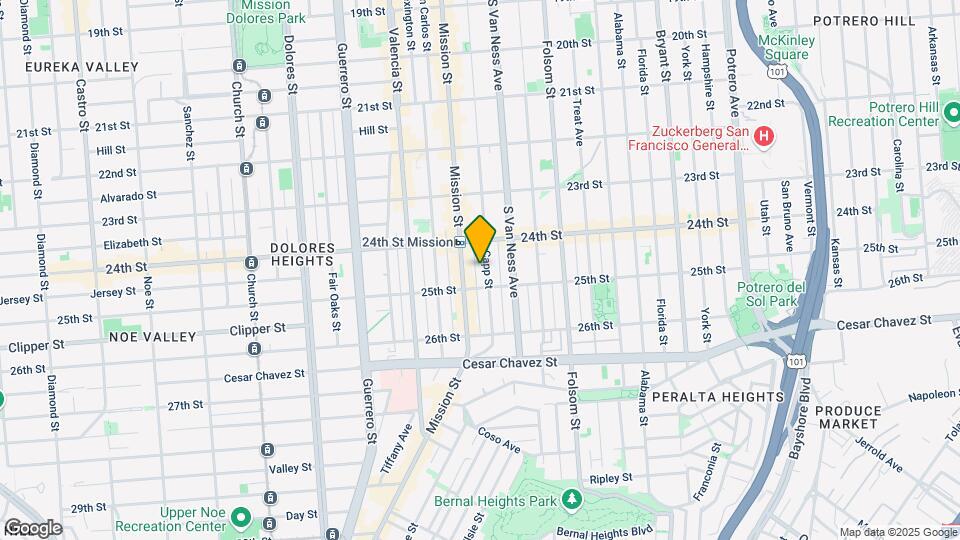 958-964 Capp St Mapa y Detalles de la Ubicación