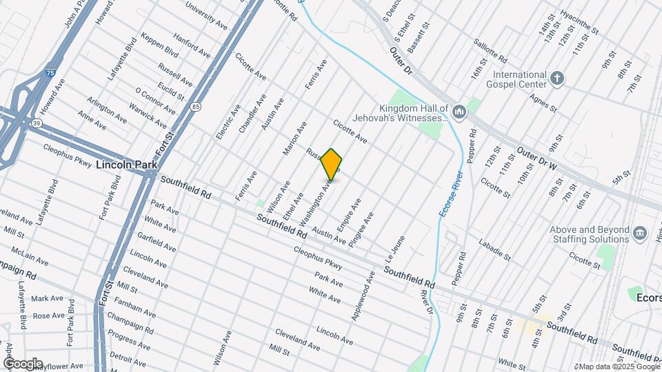 1541 Washington Ave Map and Location Details