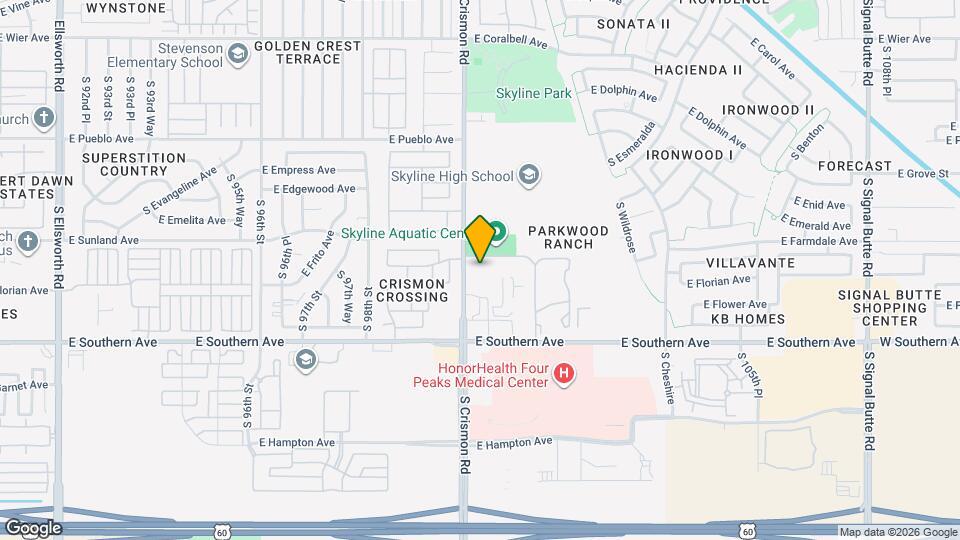 The Crest at Skyline Mapa y Detalles de la Ubicación