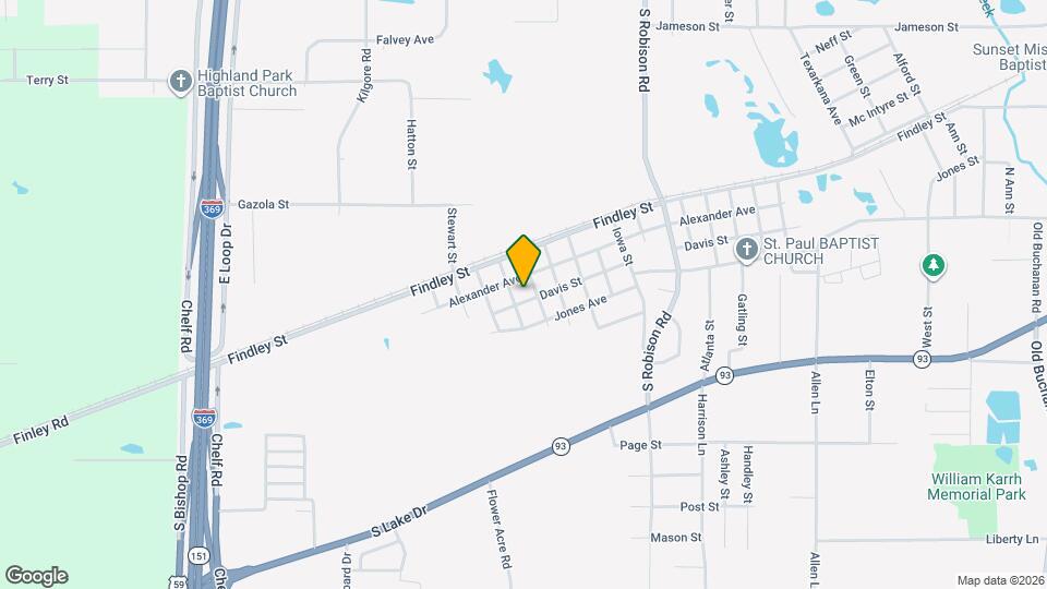 3610 Davis St Map and Location Details