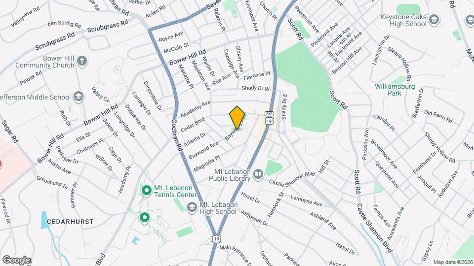 129 Baywood Ave Map and Location Details