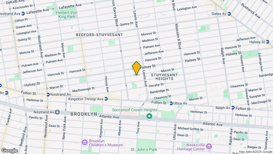 366 Macon St, Unit 2 Map and Location Details
