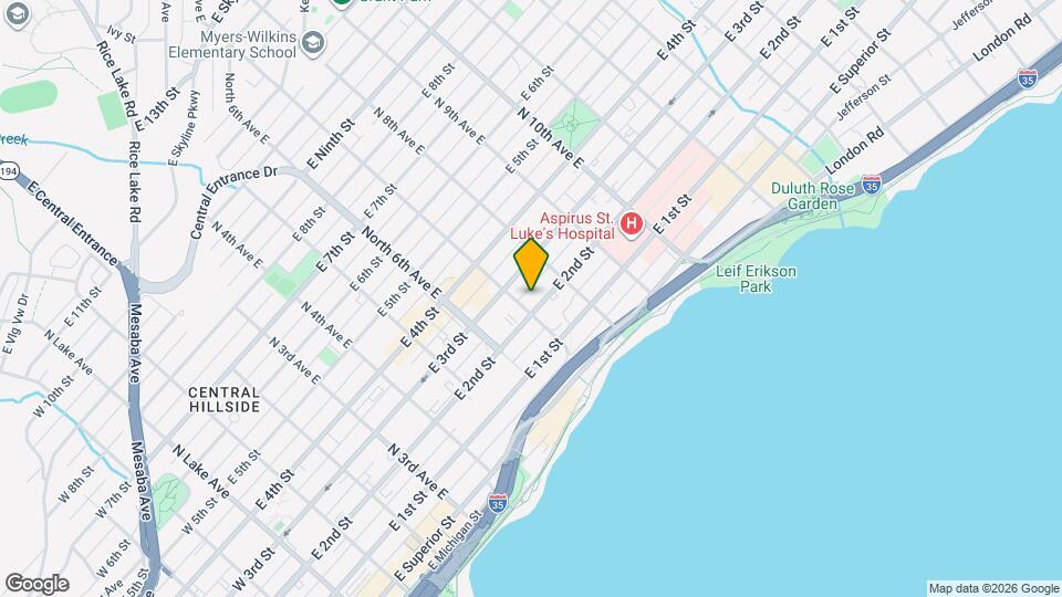 707 E 2nd St Map and Location Details