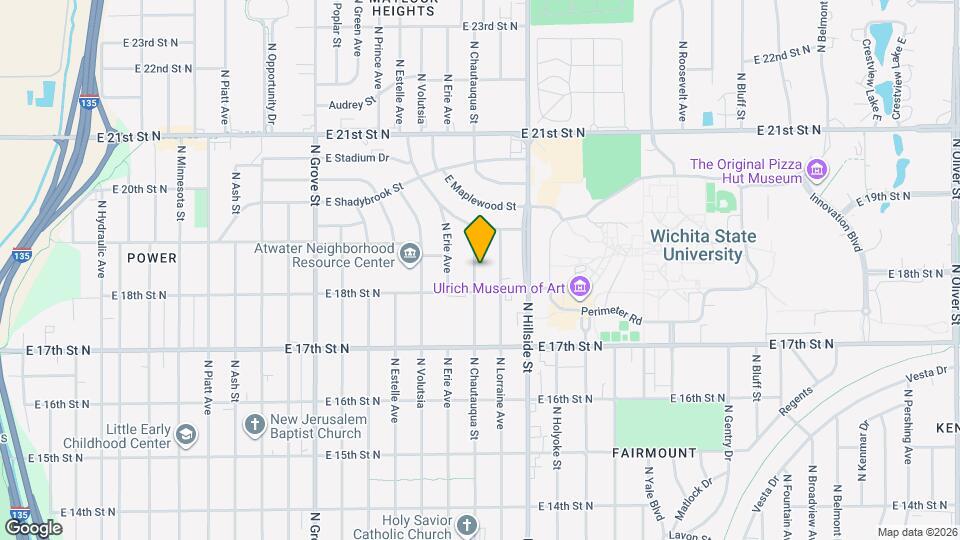 1922 N Chautauqua St Map and Location Details